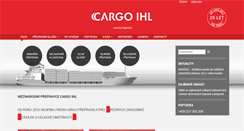 Desktop Screenshot of cargoihl.cz