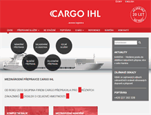 Tablet Screenshot of cargoihl.cz